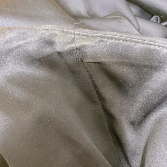 Badgley Mischka Navy Blue Silk Midi Dress 0 - Picture 7 of 13